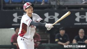 ▲樂天桃猿游擊手林承飛。（圖／記者劉彥池攝影）