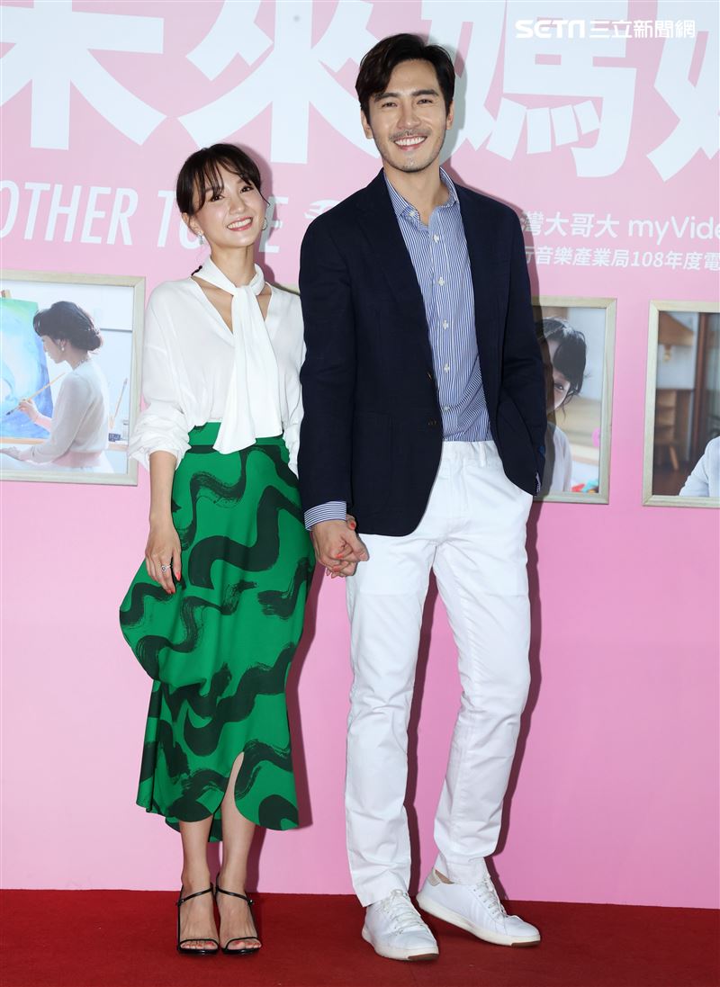 李至正、張寗出席三立週五華劇「未來媽媽」記者會。（記者邱榮吉/攝影）