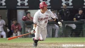 ▲樂天桃猿捕手劉時豪。（圖／記者劉彥池攝影）