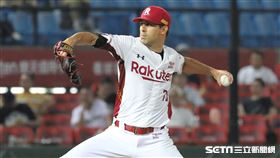 ▲樂天桃猿先發投手曼恩。（圖／記者劉彥池攝影）