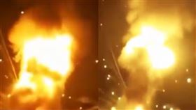 快訊／約旦彈藥軍火庫驚傳爆炸 圖翻攝自推特