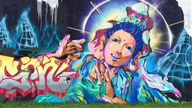 台北7處免費塗鴉　開放市民創作台北市政府工務局水利工程處11日表示，已塗白河濱公園內7處堤壁塗鴉區，歡迎民眾發揮創意，盡情揮灑色彩創作。（水利處提供）中央社記者陳怡璇傳真　109年9月11日