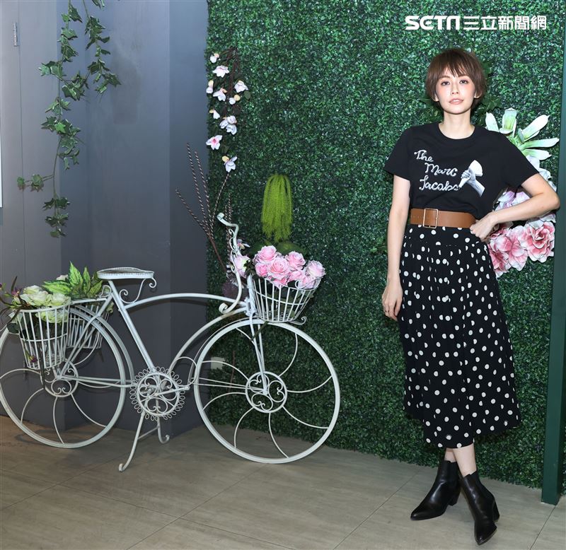 袁艾菲金鐘專訪。（記者邱榮吉/攝影）