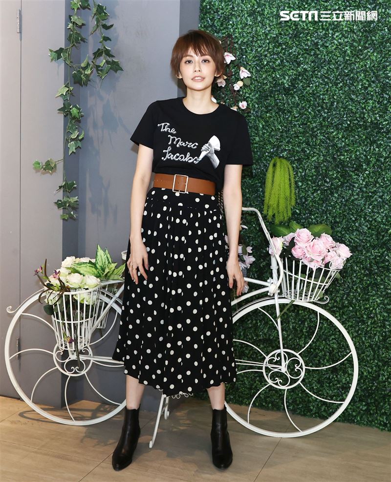 袁艾菲金鐘專訪。（記者邱榮吉/攝影）