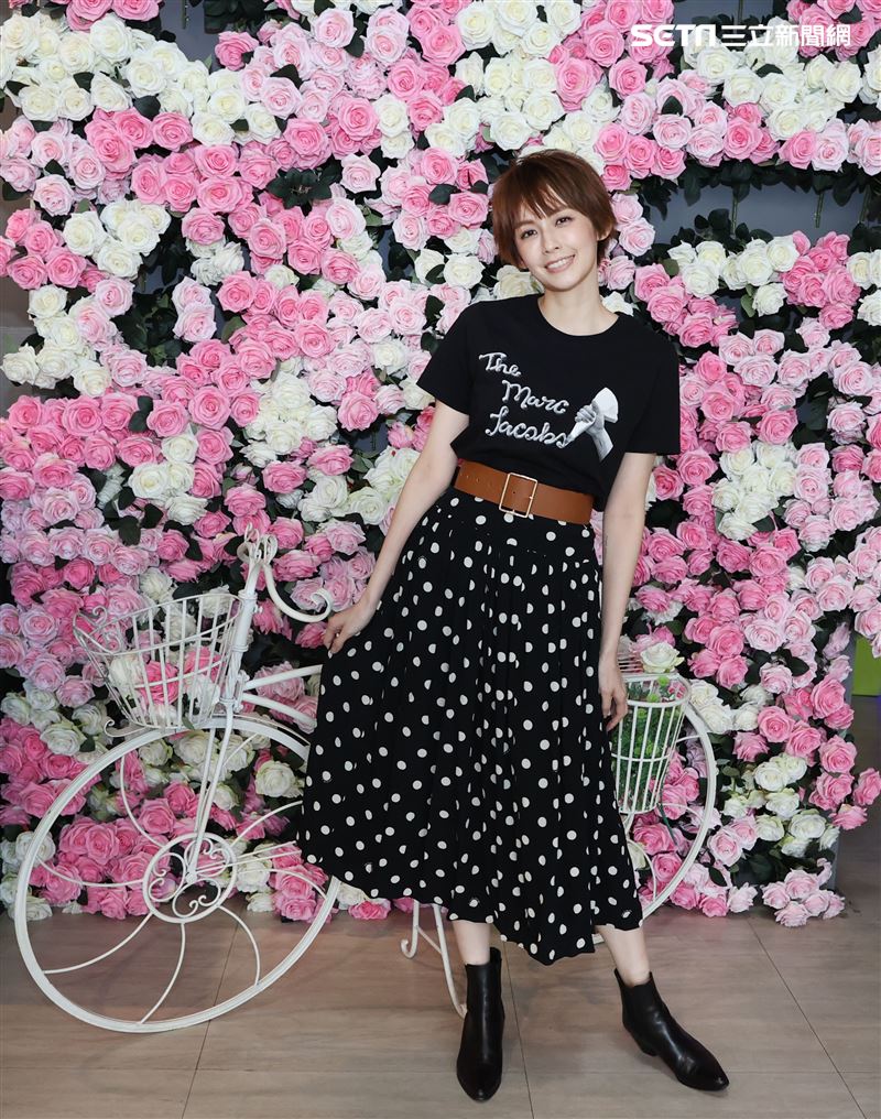 袁艾菲金鐘專訪。（記者邱榮吉/攝影）