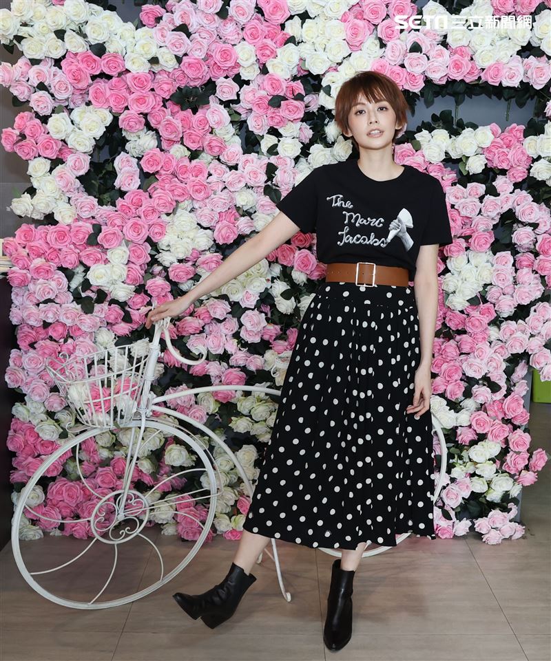 袁艾菲金鐘專訪。（記者邱榮吉/攝影）