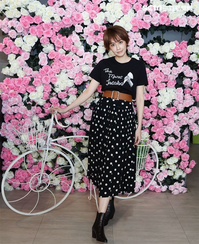 袁艾菲金鐘專訪。（記者邱榮吉/攝影）