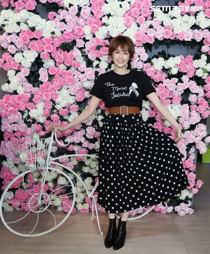 袁艾菲金鐘專訪。（記者邱榮吉/攝影）