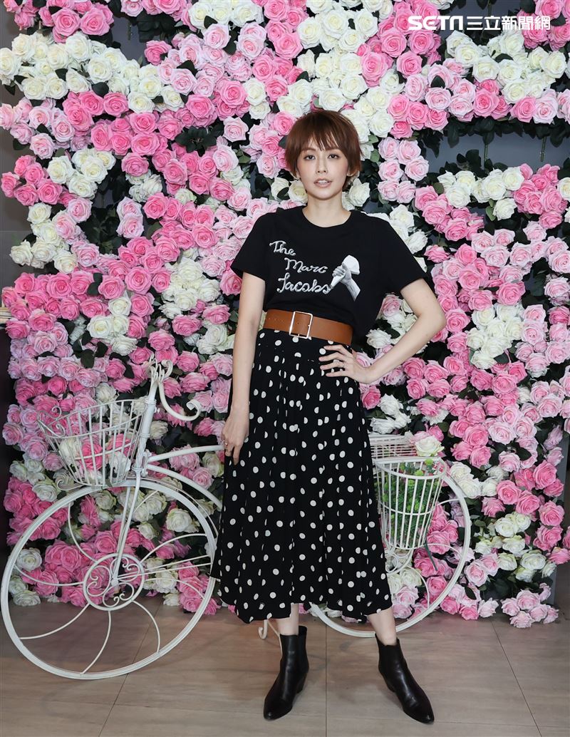 袁艾菲金鐘專訪。（記者邱榮吉/攝影）