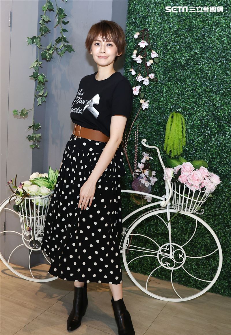 袁艾菲金鐘專訪。（記者邱榮吉/攝影）