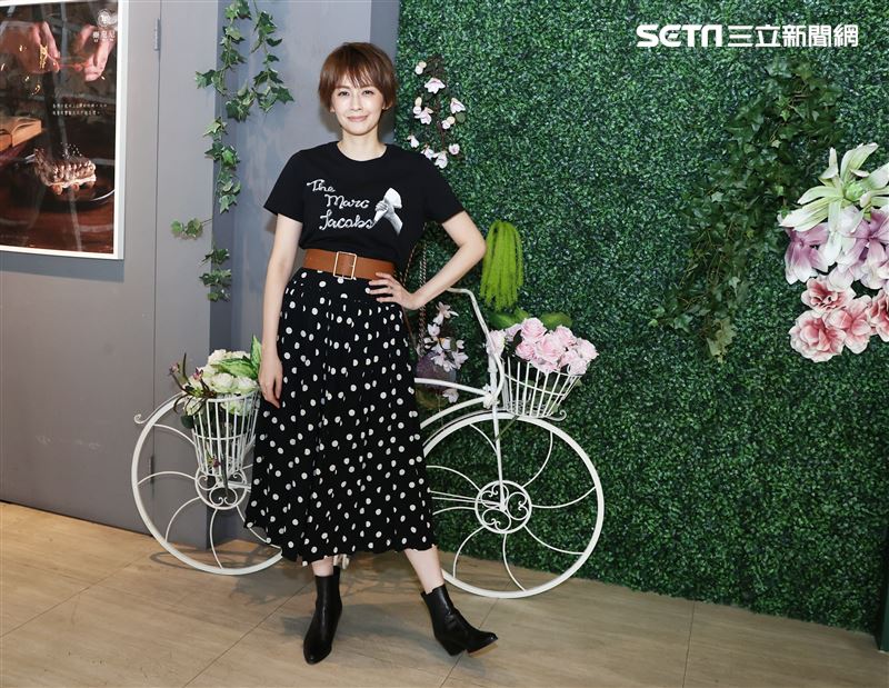 袁艾菲金鐘專訪。（記者邱榮吉/攝影）