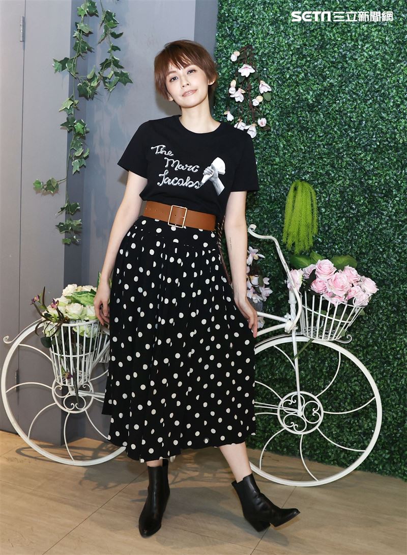 袁艾菲金鐘專訪。（記者邱榮吉/攝影）