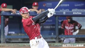 ▲樂天桃猿游擊手林承飛。（圖／記者劉彥池攝影）