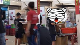 夜市,10元,飯,小弟弟,專業,盛飯