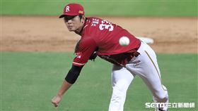 ▲樂天桃猿先發投手王溢正。（圖／記者劉彥池攝影）