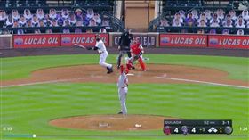 ▲天使投手奎哈達（Jose Quijada）慘挨再見轟。（圖／翻攝自MLB官網）