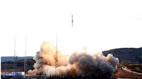 ▲中國在酒泉的火箭發射。（圖／翻攝自微博）