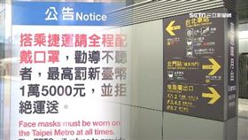 捷運,戴口罩,恐嚇,開罰,大眾運輸工具
