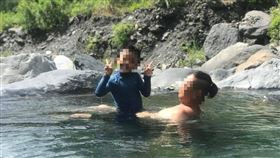 武界壩,閘門,露營,南投 (陳女、賴姓男童一家人)／翻攝臉書