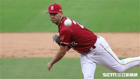▲樂天桃猿先發投手卡本特。（圖／記者劉彥池攝影）