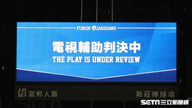 ▲新莊球場電視輔助判決。（圖／記者劉彥池攝影）
