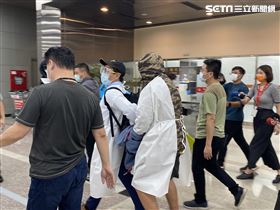 朱雪璋,松山機場　翻攝畫面 