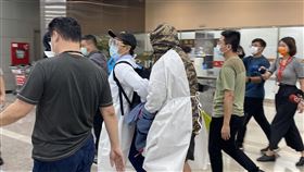 朱雪璋,松山機場　翻攝畫面 