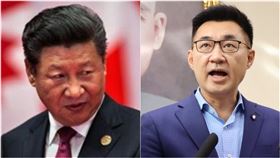 中國領導人習近平、國民黨主席江啟臣（組合圖／資料照、翻攝臉書）
