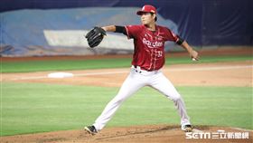 ▲樂天桃猿先發投手王溢正。（圖／記者劉彥池攝影）
