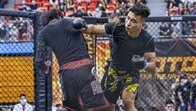 ▲黃謙和（右）喜歡鐵籠搏擊。（圖／大會提供）