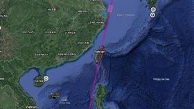 中國今海上發射長征火箭　偷笑註明「飛過中國台灣島」上空 圖翻攝自China航天微博