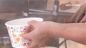 店家,插碗裡,大拇指,小吃店