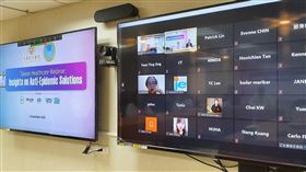 長庚醫院與馬來西亞啟動線上展，結合「防疫醫藥材」及「智慧醫療」兩大主軸，集結多家廠商參與。（長庚醫院提供）