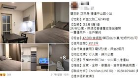 租屋。（圖／翻攝自《台北租屋、出租》臉書社團）