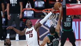 NBA／阿德巴約「致勝火鍋」創歷史 NBA,邁阿密熱火,Bam Adebayo,致勝,阻攻,火鍋,歷史 翻攝自推特