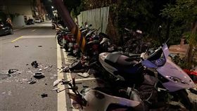 酒駕,電線杆,載妹,沒錢賠(翻攝自 爆怨公社)