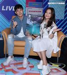 施易男、羅美玲安安大明星舞台劇宣傳。（記者邱榮吉/攝影）