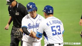 ▲富邦悍將捕手林宥穎敲出單場雙響砲。（圖／記者劉彥池攝影）