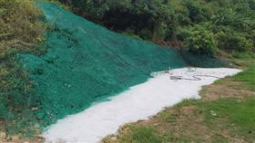 山坡偷整地怕被發現　噴綠漆防衛星照相／翻攝自彰化縣政府水利資源處臉書
