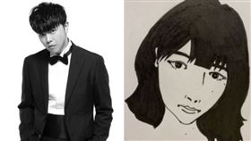 峮峮,小鬼,黃鴻升,肖像,畫作。(圖／翻攝自IG)