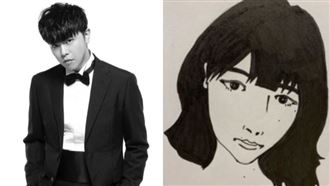 峮峮PO小鬼畫作淚：他說不會畫女生