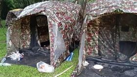 考艾國家公園露營地經常遍地垃圾。（圖／翻攝自TOP Varawut臉書） 