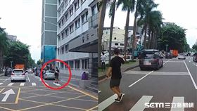 台中未禮讓行人被拍／陳先生授權提供