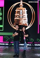 戴愛玲、荒山亮廣播金鐘彩排。（記者邱榮吉/攝影）