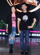 戴愛玲、荒山亮廣播金鐘彩排。（記者邱榮吉/攝影）