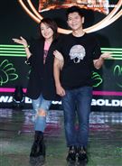 戴愛玲、荒山亮廣播金鐘彩排。（記者邱榮吉/攝影）