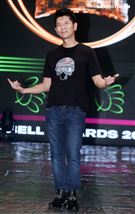 荒山亮廣播金鐘彩排。（記者邱榮吉/攝影）