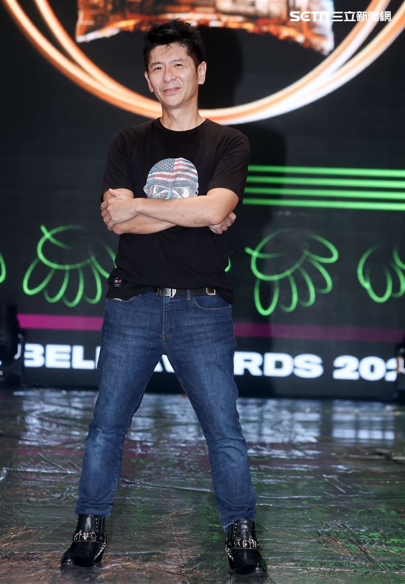 荒山亮廣播金鐘彩排。（記者邱榮吉/攝影）