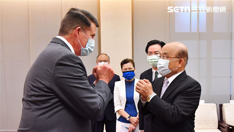 接見美次卿　蘇貞昌：台灣最重要夥伴
