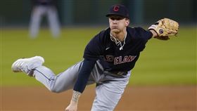 ▲印地安人投手普利賽克（Zach Plesac）9球飆3K。（圖／美聯社／達志影像）